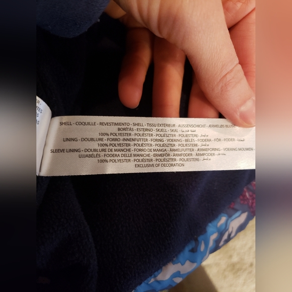 Ariat Full Zip Windbreaker Jacket Girl’s S (8) Multi Color Horses Equestrian - Picture 8 of 8